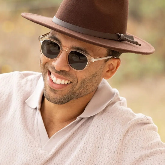 sunglasses - "gram" - crystal/polarized lens by blue planet eyewear