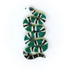brooch pin - green banded snake by trovelore