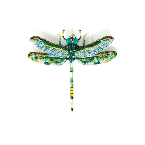 brooch pin - green darner dragonfly by trovelore