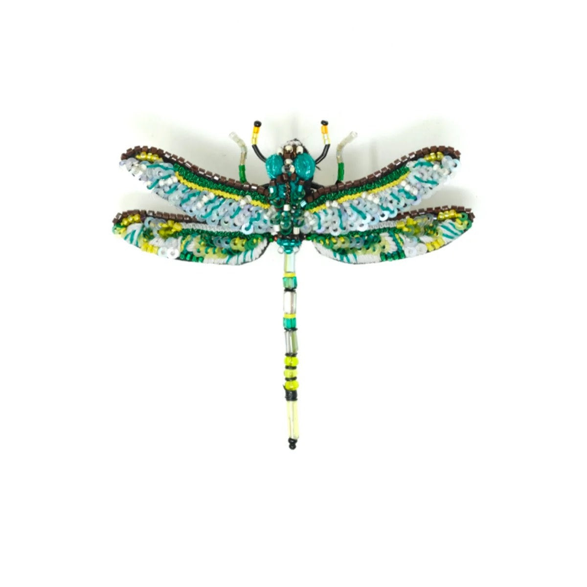 brooch pin - green darner dragonfly by trovelore