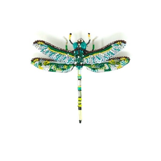 brooch pin - green darner dragonfly by trovelore