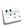 earrings - tiny lucite stud set - ombre by leetie lovendale