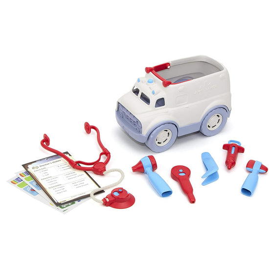 toy - ambulance & doctor's kit by green toys