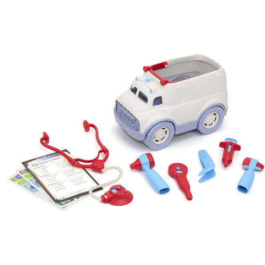 toy - ambulance & doctor's kit by green toys