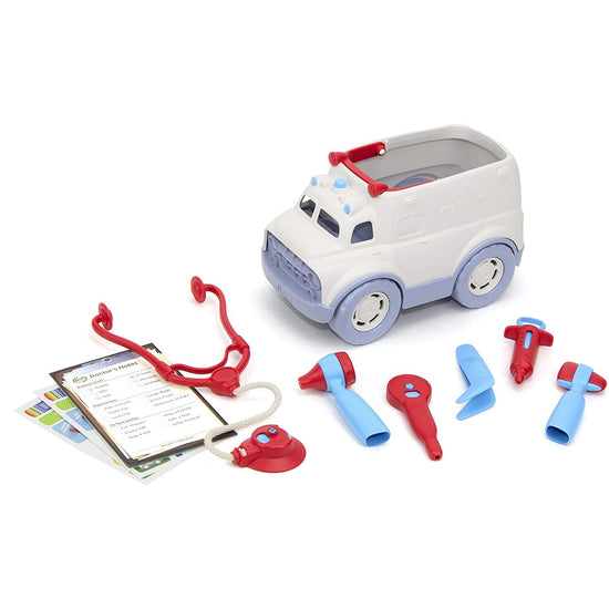 toy - ambulance & doctor's kit by green toys