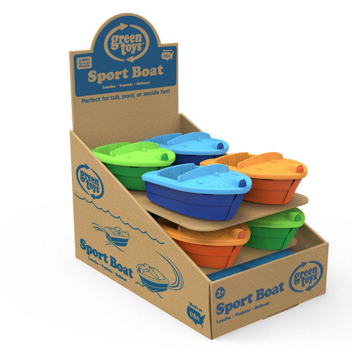 bath toy - sport boat by green toys