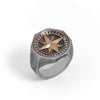 Ring | Compass Signet | Sterling & Bronze |