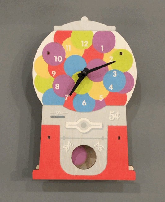 wood pendulum clock - variety by modern moose