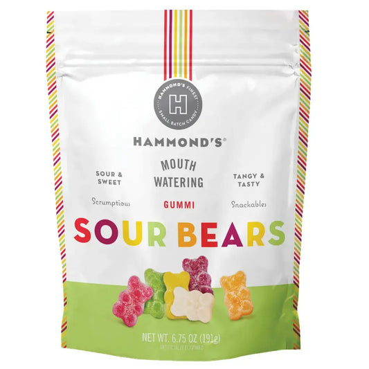 candy - gummi sour bears by hammond's