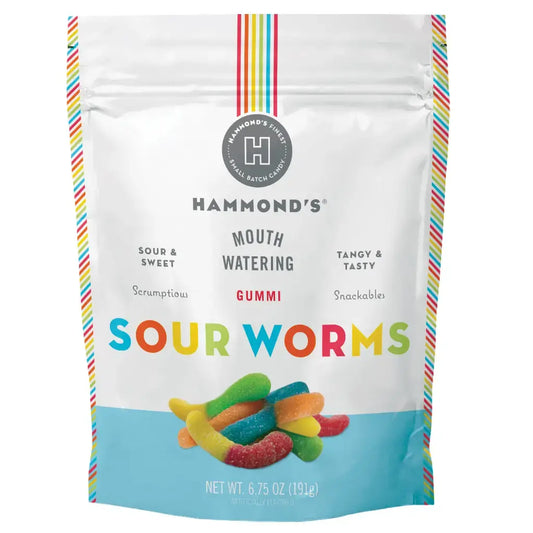candy - gummi sour worms by hammond's