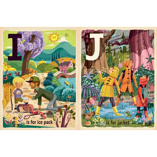 board book - alphabet - h is for hiking by gibbs smith