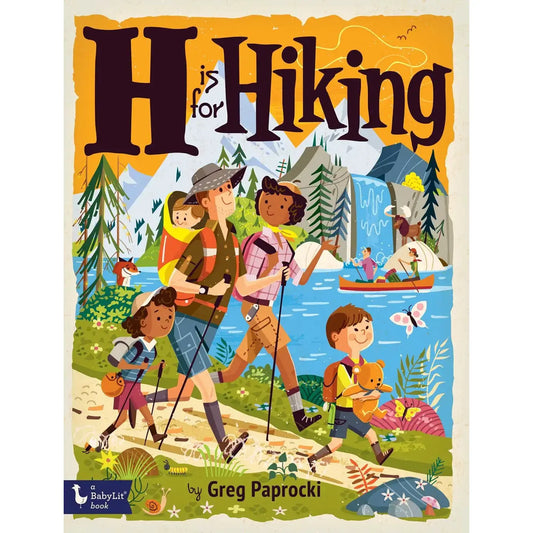 board book - alphabet - h is for hiking by gibbs smith