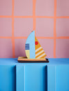 3d sailboat puzzle - halfmoon catamaran by studio roof