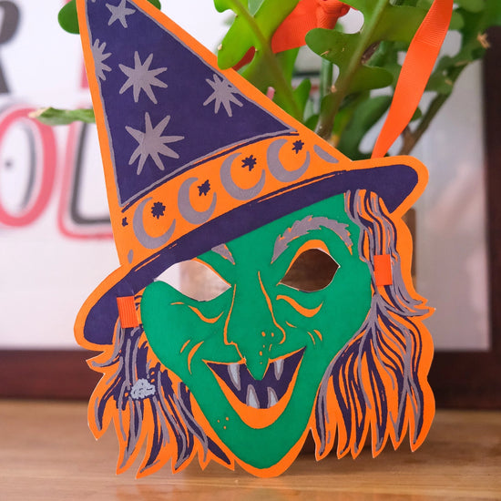 face masks - recycled cotton paper - halloween fancy dress by east end press