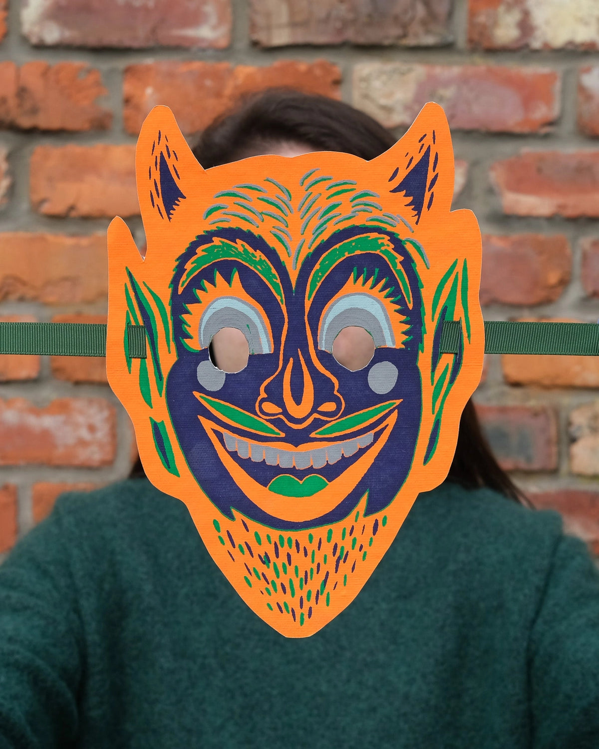 face masks - recycled cotton paper - halloween fancy dress by east end press