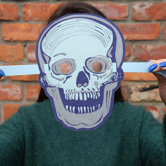 face masks - recycled cotton paper - halloween fancy dress by east end press