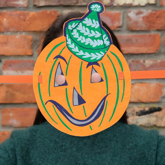 face masks - recycled cotton paper - halloween fancy dress by east end press
