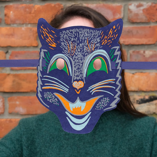 face masks - recycled cotton paper - halloween fancy dress by east end press