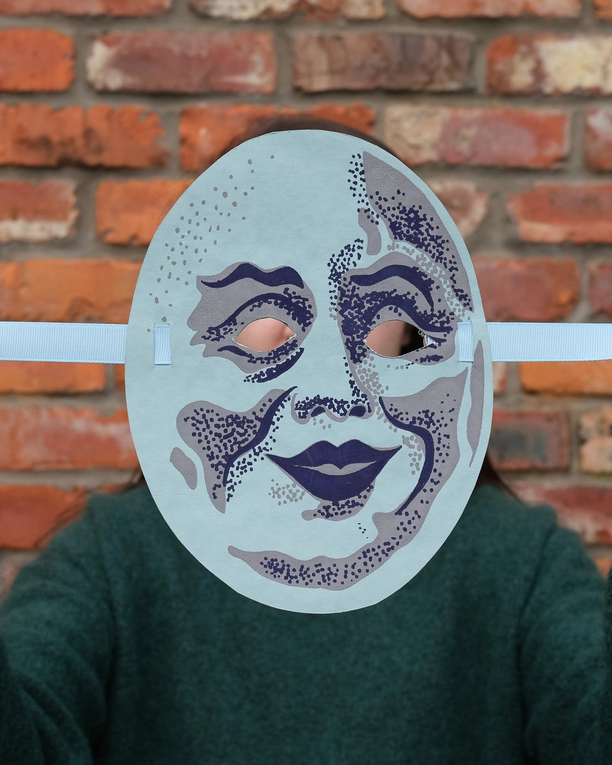face masks - recycled cotton paper - halloween fancy dress by east end press