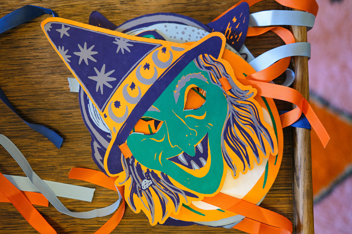 face masks - recycled cotton paper - halloween fancy dress by east end press