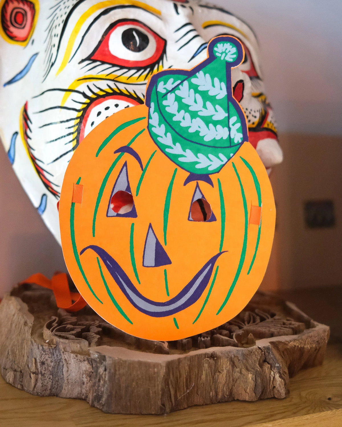face masks - recycled cotton paper - halloween fancy dress by east end press