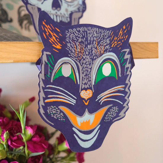 face masks - recycled cotton paper - halloween fancy dress by east end press