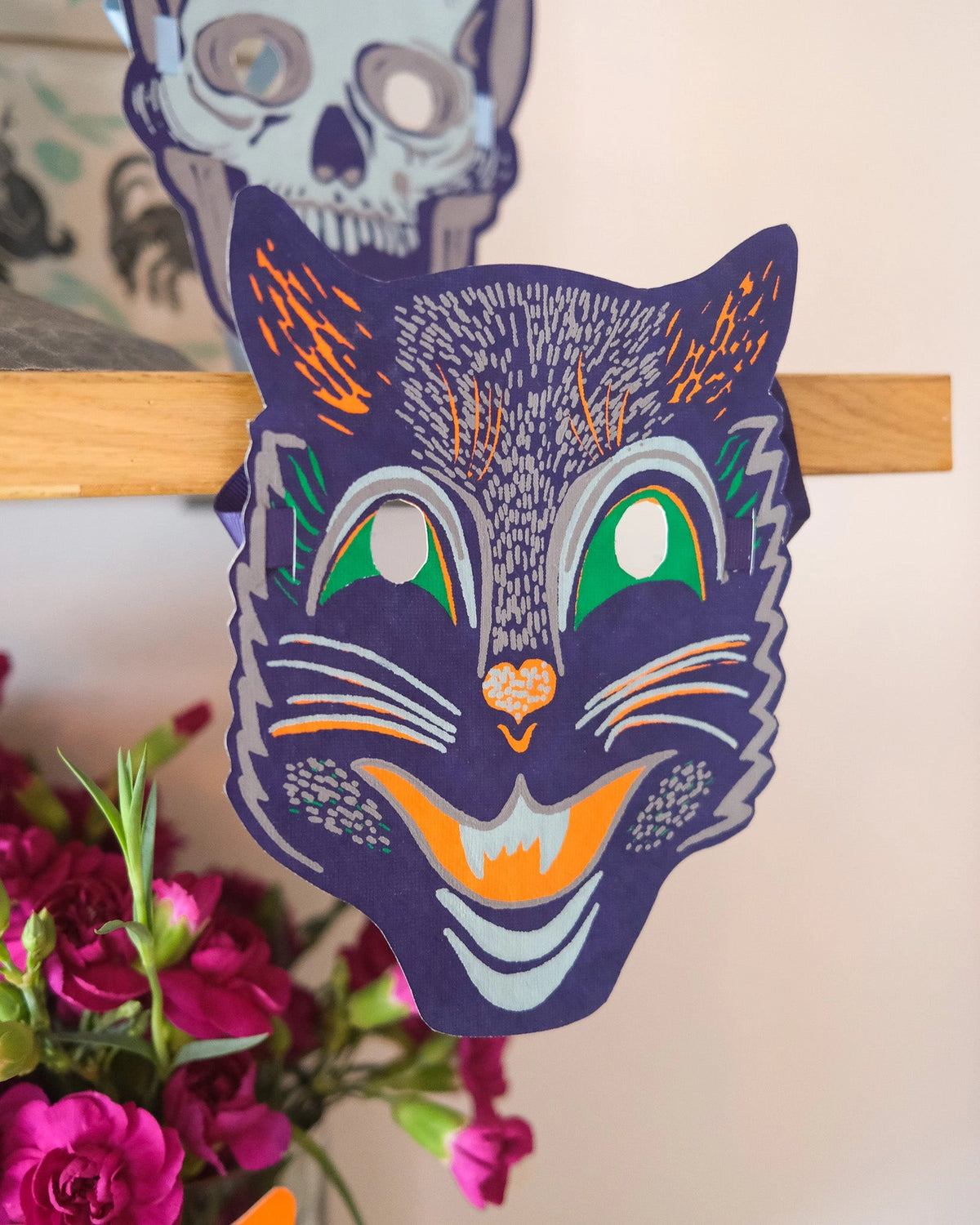 face masks - recycled cotton paper - halloween fancy dress by east end press