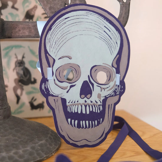 face masks - recycled cotton paper - halloween fancy dress by east end press