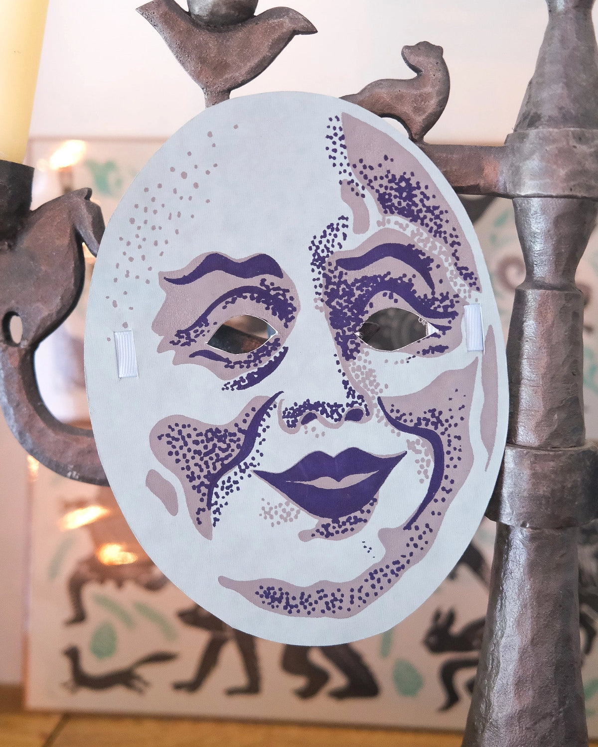 face masks - recycled cotton paper - halloween fancy dress by east end press