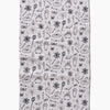 tea towel - microfiber halloween - magic white by geometry house