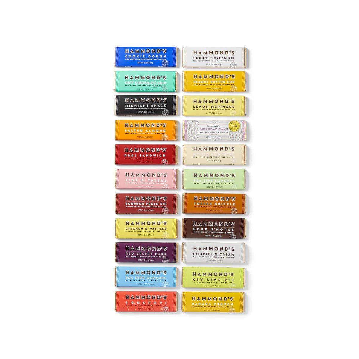 candy - hammond's chocolate bars by hammond's