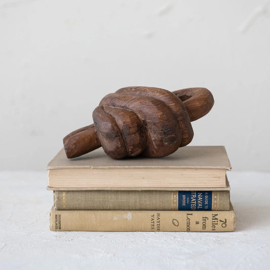 decor - reclaimed wood knot - hand-carved by creative co-op