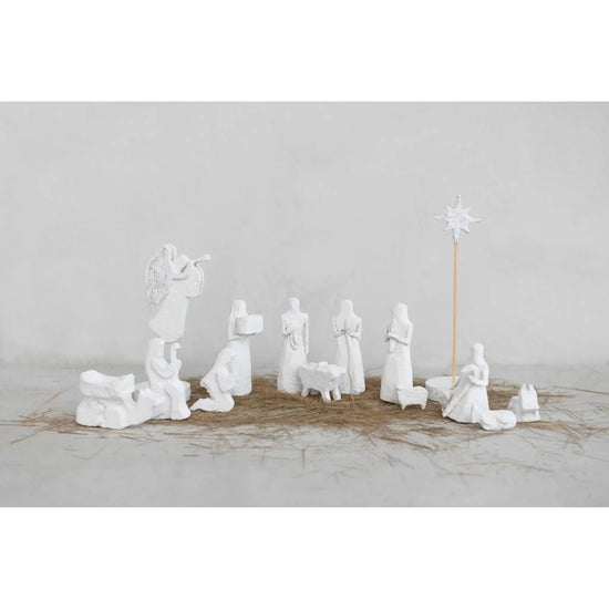 nativity - paper mache by creative co-op