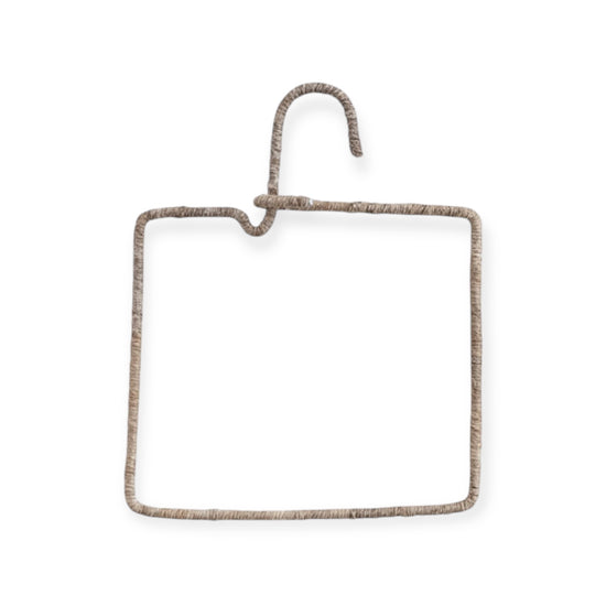 hanger - wire & natural fiber wrapped by creative co-op