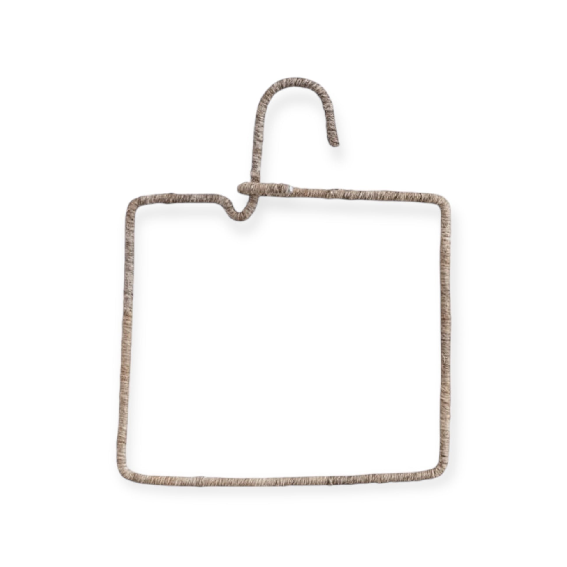 hanger - wire & natural fiber wrapped by creative co-op