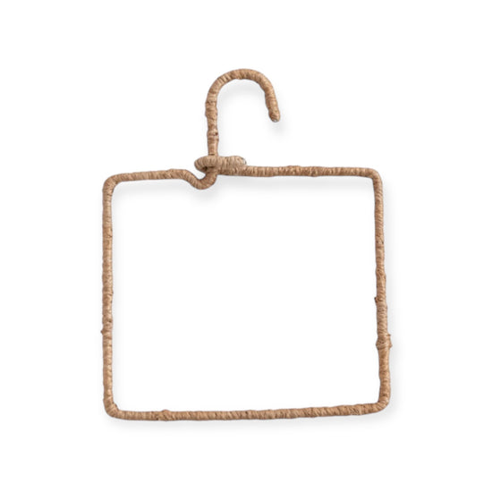 hanger - wire & natural fiber wrapped by creative co-op