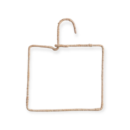 hanger - wire & natural fiber wrapped by creative co-op