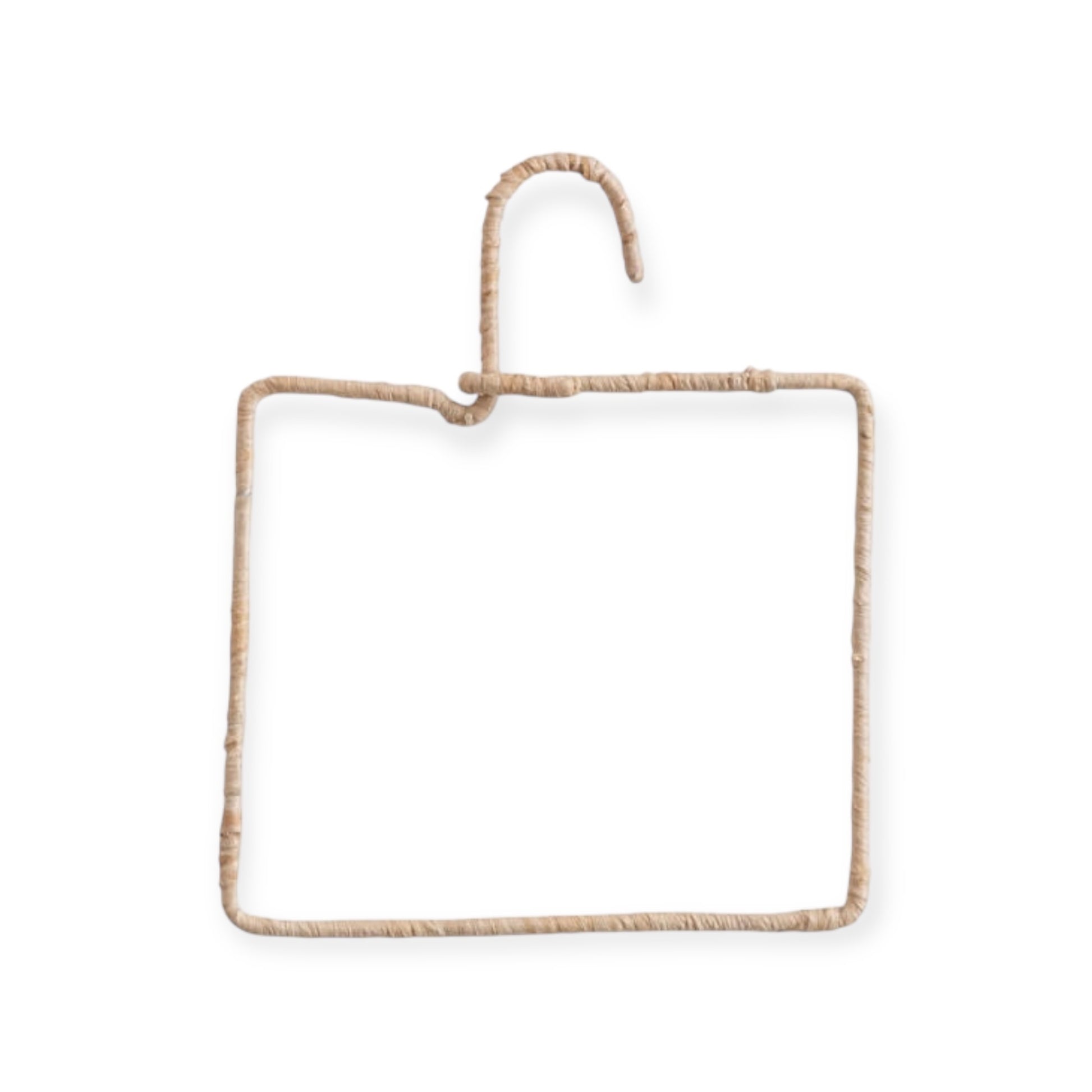 hanger - wire & natural fiber wrapped by creative co-op