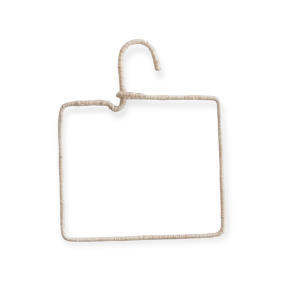 hanger - wire & natural fiber wrapped by creative co-op