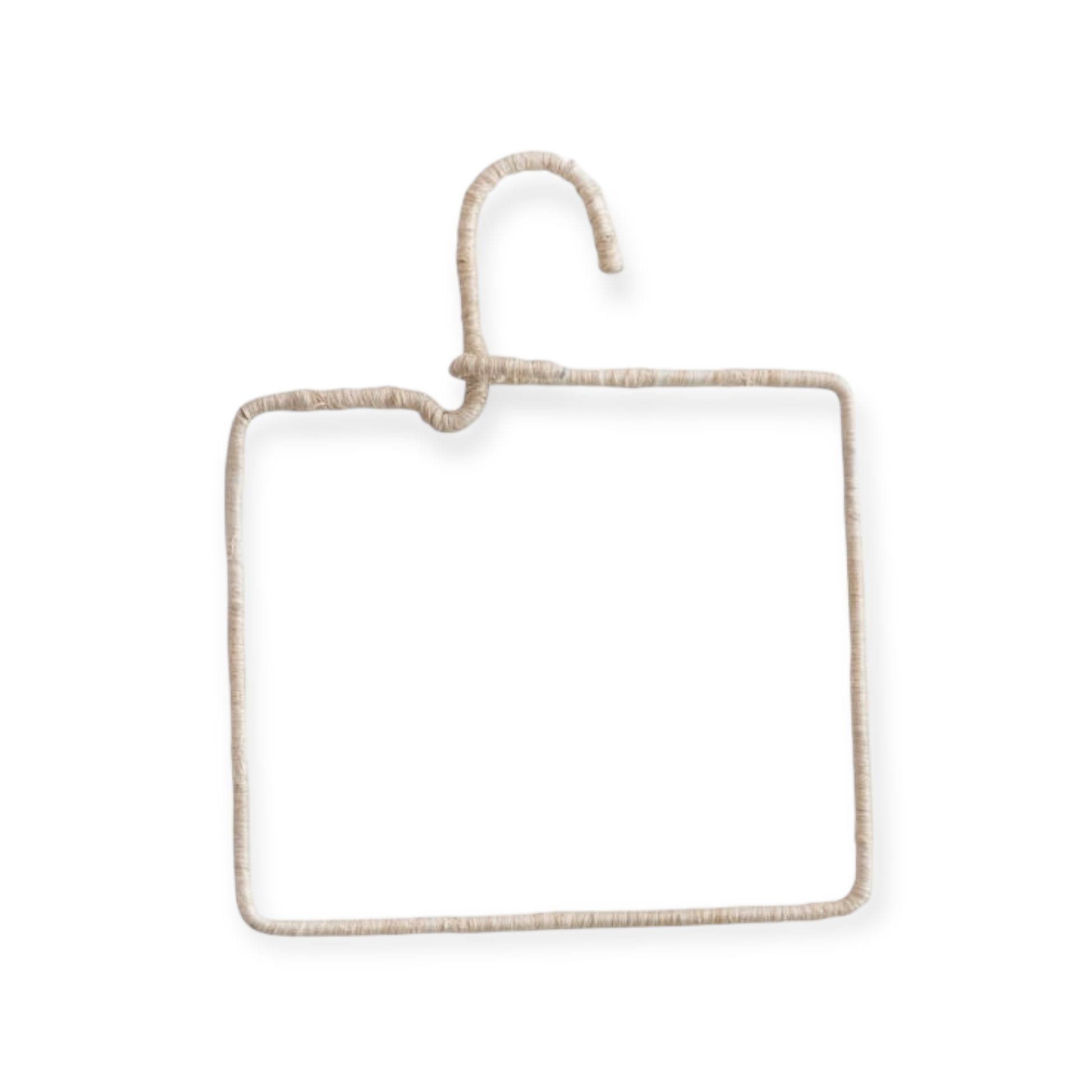 hanger - wire & natural fiber wrapped by creative co-op