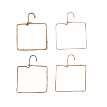 hanger - wire & natural fiber wrapped by creative co-op