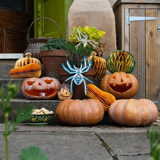 ornaments - recycled cotton paper - spiders by east end press