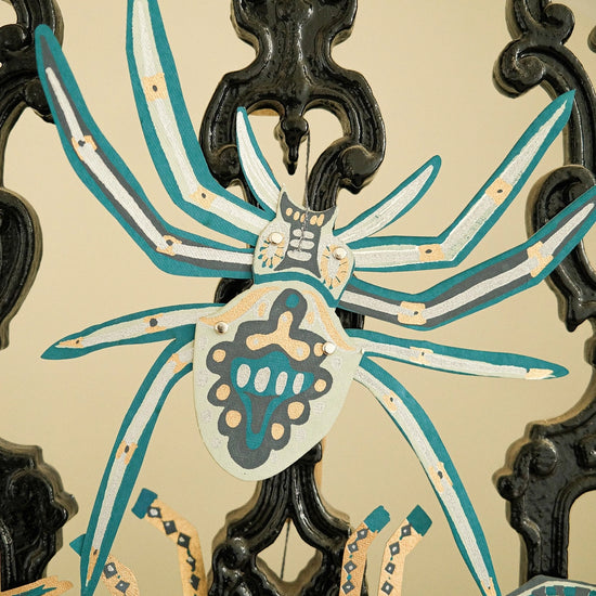ornaments - recycled cotton paper - spiders by east end press