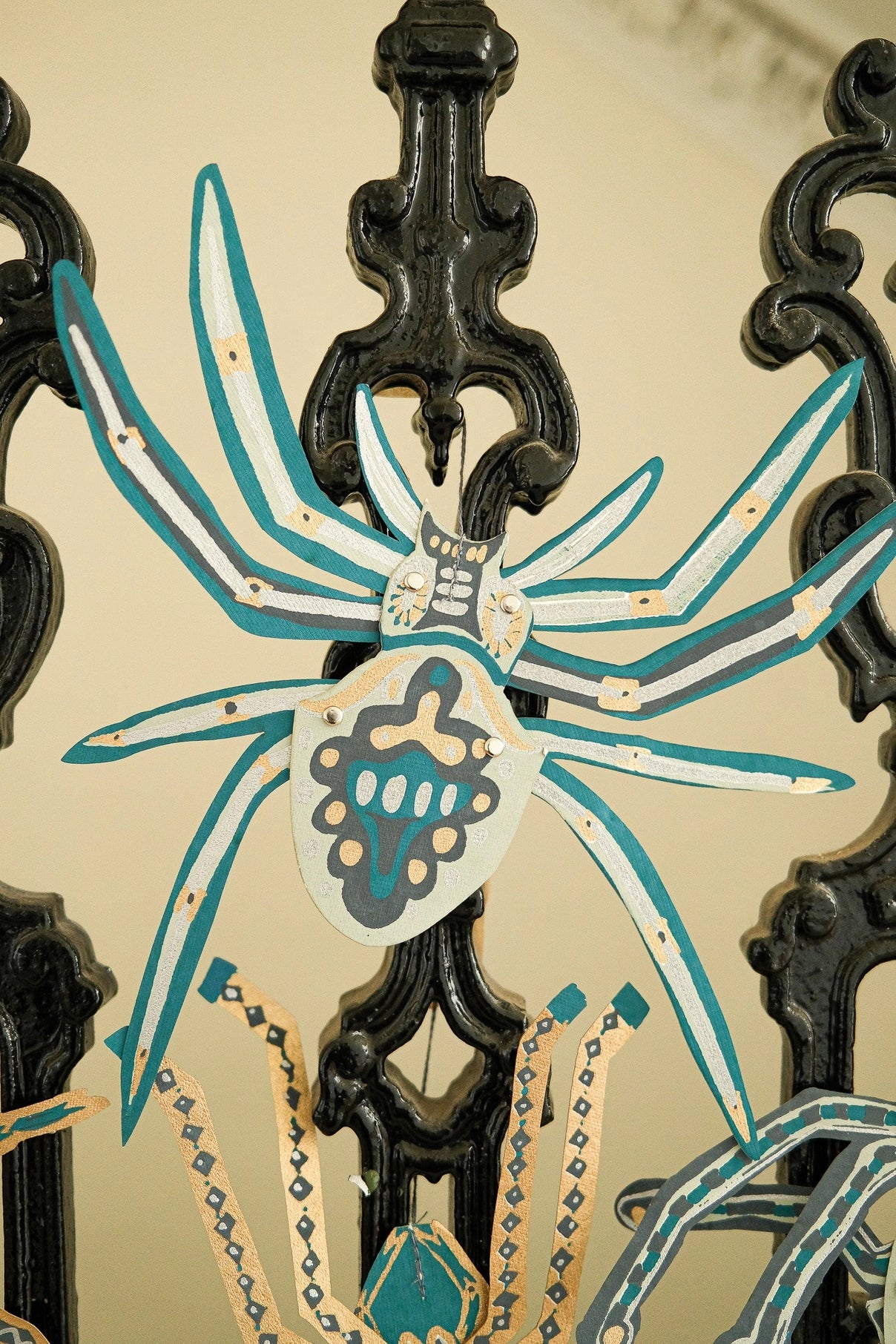 ornaments - recycled cotton paper - spiders by east end press