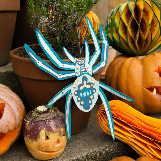 ornaments - recycled cotton paper - spiders by east end press