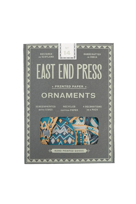 ornaments - recycled cotton paper - spiders by east end press