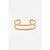 bracelet cuff - raw brass adjustable - "hannah" by peter and june
