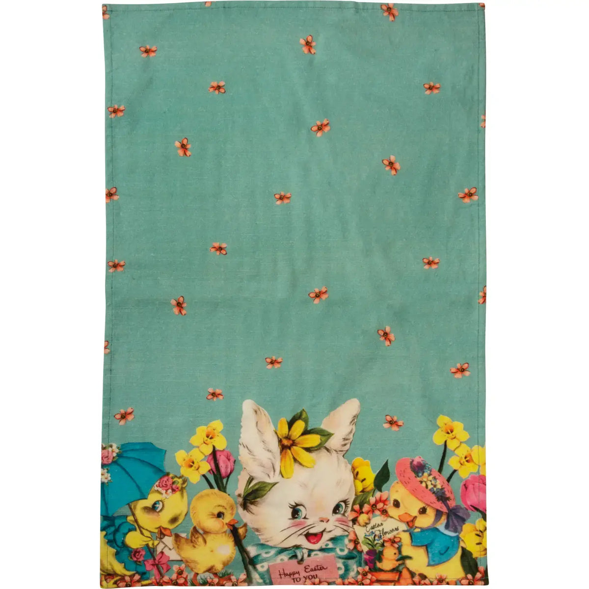 tea towel - happy easter by primitives by kathy