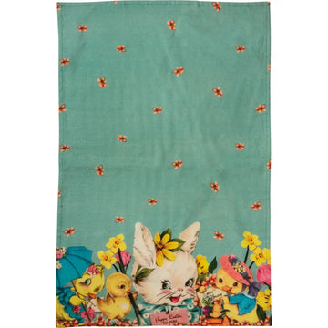 tea towel - happy easter by primitives by kathy