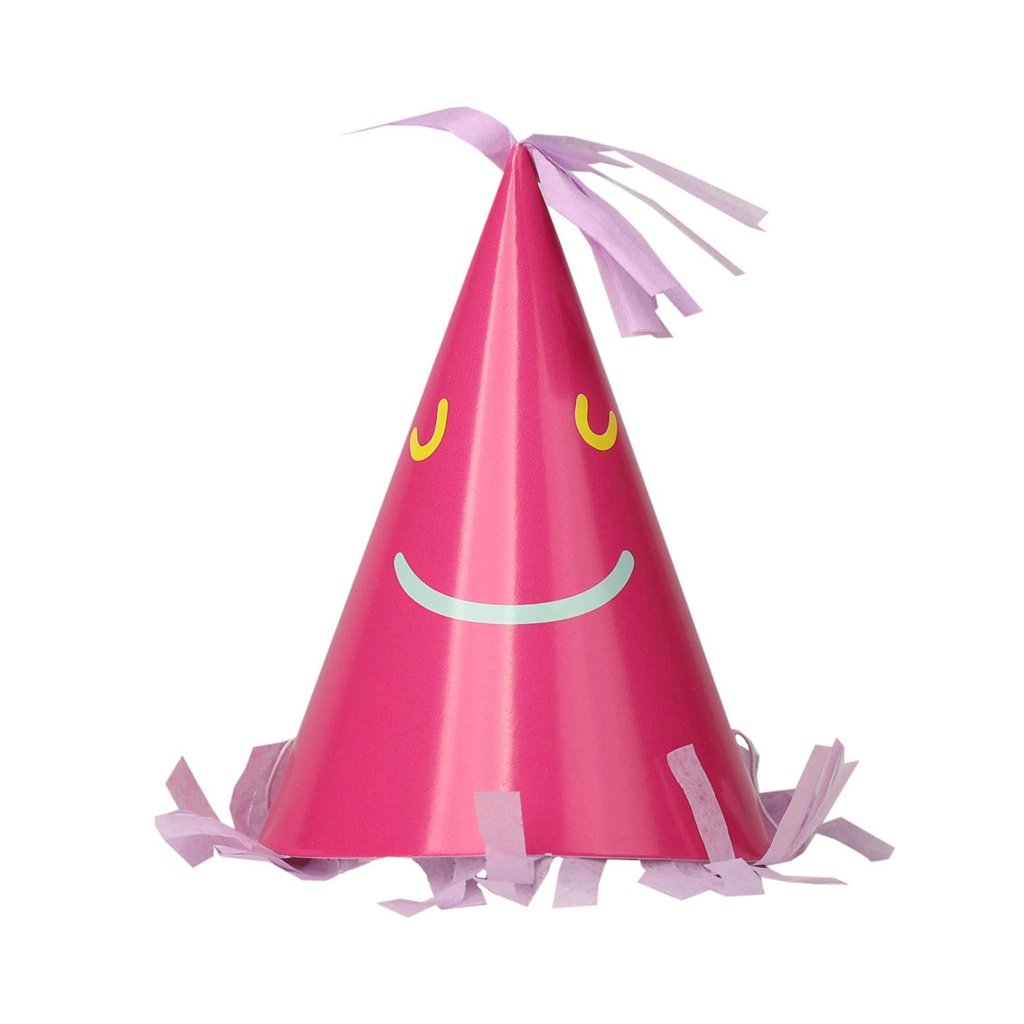party hats - happy face paper - 5 pack by talking tables, usa